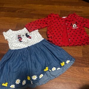 Disney Red and White Polka Dot Baby Outfit